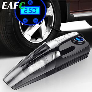 4 in 1 Multi Function Portable Handheld Vacuum Cleaner Digital display Dual Use Car Auto Inflatable Air Compressor Pump