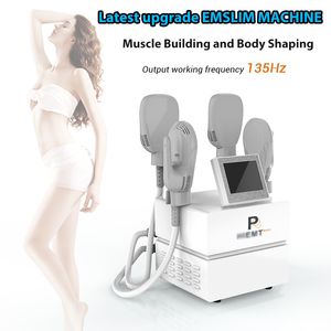 Ultimo aggiornamento Portable ad alta intensità Emslim Body Body Shaping Slimming Machine EMT per la produzione di muscoli a pressione a pressione con 4 maniglie