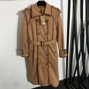 Winternen Engrade Windurnen Trench Coats Moda Quente Designer Longo Casaco Ao Ar Livre Street Style Lady Windbreaker