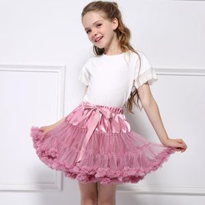 Spódnice Moda Dziewczyny Outfit Urodziny Dzieci Różowe Tutu Dzieci Baby Fluffy Pettiskirts Puffy Tulle Spódnica Dla Dziewczyny