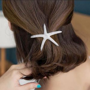 CHIMERA Starfish Clips Sparkling Sea-star Artificial Crystal pin for Women Barrettes Ponytail Clip Wedding Hair Jewelry