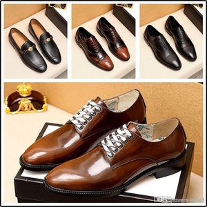 A1 Yeni Timsah İş Erkek Ayakkabı Rahat Vintage Resmi Lüks Elbise Deri Ayakkabı Düğün Loafer'lar İtalyan İngiliz Brogue Ayakkabı 33