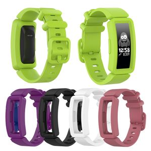 Silikonowy Wstecz Watch Watch Band Wrist Pasek Watchband Dla Fitbit Inspire HR / Fitbit ACE 2 Smart Bransoletka