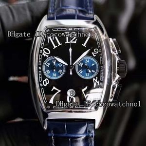 2021 Mäns Vintage 45mm Luxury Klockor Mens VK Quartz DT Watch Blue Rubber Band Armband Dykning