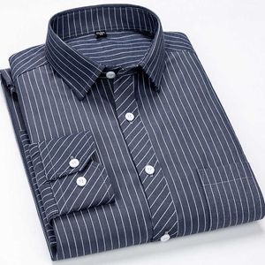 Camisa Vestido Homens StripDPlay Botão de Manga Longa Up Casual Camisa Social Masculina Slim Fit Verificado Chaple Colares Quadrados Tops 210609