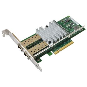 محولات الشبكة X520-DA2 10GBase PCI Express X8 82599ES رقاقة ثنائي المنفذ شبكة إيثرنت محول E10G42BTDA، SFP غير المدرجة