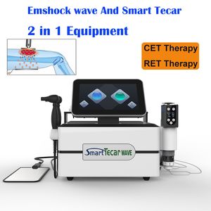 Ganhewave Shockwave Machine 3 em 1 Emshock Wave Therapy Tecar Tecar para a dor Reduzir