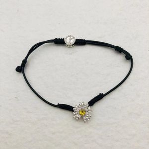 PeaceminInone Diamond Pulseira Corrente GD com 818 Aniversário Edição Limitada 925 Sterling Silver Daisy Jóias Acessórios