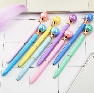 Ny ankomst Pearl Metal Ballpoint Pennor Queens Crutch Penskolans kontorsmaterial Signatur Business Pen Studentgåva Sn3257