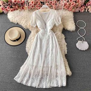 Elegant Women White Weeding Banquet Dress Short Sleeve Summer Lady Fashion Solid Bodycon Vestidos A Line Dresses 210601