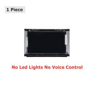 New Sound Control Led Light Clear Shoes Box Sneakers Storage Anti-oxidation Organizer Shoe Wall Collection Display Rack C04022163