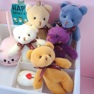 Orso Peluche Ciondoli portachiavi creativo simpatico portachiavi per auto amanti della borsa dei cartoni animati Ciondolo bambole di pezza Giocattoli per bambini Regalo di compleanno per bambini 633984935422