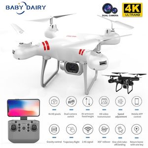 Baby Dairy Drone KY101 Max 4K Dron WiFi RC Quadcopter med HD-kamera Altitude Håll FPV-helikopter One Key Return Professional 220216