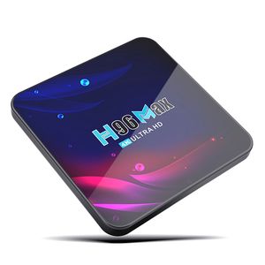 H96 MAX V11 Android 11.0 TV Box 4GB 64GB RK3318 2.4G 5G двойной бренд WiFi BT4.0 4K Установите верхний поток медиаплеер