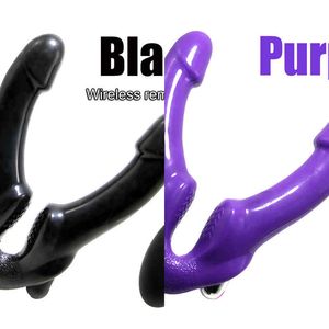 Nxy Vibrators Sex Strapless Strap on Dildo for Couples Strapon Lesiban Wireless Remote Control Double Heads Adult Toys 1220