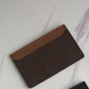 Original Plaid Leather Card Holders Luxury Designer Multi-Card Position Large Capacity Cards Case Coin Purses Men's Short Wallets Classic Letter Female Clutch Bags