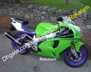 Kawasaki Ninja Zx7R ZX-7R 96-03 ZX 7R 1996 1997 1998 2003 1999 2000 2001 2002 2003 Mor Yeşil Beyaz Fairing Kiti