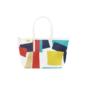 Crocrogo Brand PVC Multicolors Bag Pattern Massion Pattern Women Women School School Office Travel Trouge Zipper Big Handbag
