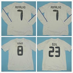 Långärmad Real Madrid Retro Ronaldo Benzema Soccer Jerseys Kaka Pepe Sergio Ramos Football Shirts fulla