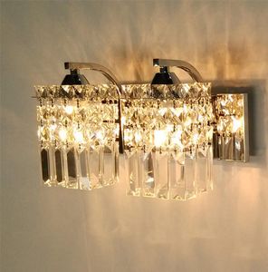 Lâmpada de parede de alta qualidade LED K9 espelho de cristal Luz moderna Prendações de quarto iluminação Lâmpadas internas Cafe Abajur