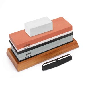 Strona główna Premium Sharpener Whetstone Cut Stone Set Set Nóż Narząsek Narzędzia Kuchnia 400/1000 3000/8000 Grit