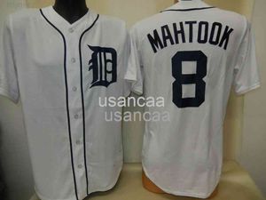 Uomo Donna bambino MIKIE MAHTOOK Baseball Cool Base JERSEY BIANCO Nuove maglie personalizzate professionali XS-5XL 6XL