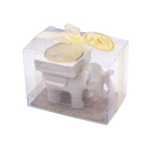 100 pcs resina vela titular afortunado elefante velas resina; Retro Creative Candlestick Aniversário Casamento Partido Presente Decoração Decoração Decoração Presentes