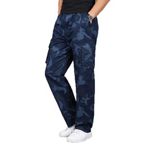 Clothing Men Plus Size 4XL 5XL Camo Pants Casual Long Male Loose Straight Trouser Big Yard Work Camouflage 210518