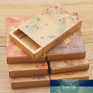 10 sztuk Pudełko Papier Kraft Papier Marmur Drukowanie Szuflady Kwiaty Prezent Opakowanie Favor Christmas Candy Chocolate Jewelry Boxes1 Cena fabryczna Ekspert Projektowa jakość