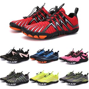 2021 quatro estações cinco dedos sapatos esportivos montanhismo rede extrema corrida simples, andar de bicicleta, caminhadas, verde rosa rosa escalada 35-45 cor 104