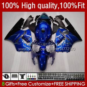 Body Injection For KAWASAKI NINJA ZX12R ZX1200C ZX 12R 1200 CC 2002-06 3No.41 Metallic Blue ZX1200 ZX 12 R 1200CC 02 03 04 2005 2006 ZX-12R 2002 2003 2004 05 06 OEM Fairing