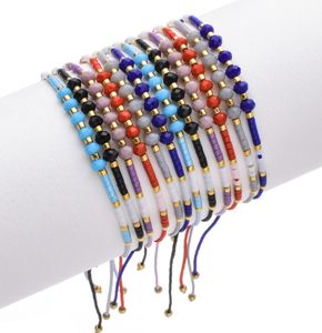 Kingman 2021 barato High Quality Bohemian Bohemian Ajustável Miyuki Sementes Beads Bracelete de tornozeleira para as mulheres