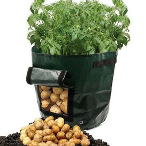 Vasi da fioriere 5/7/10 galloni grande pianta piantina coltiva borse vaso attrezzi da giardino domestico patate coltivazione di verdure contenitore in PE