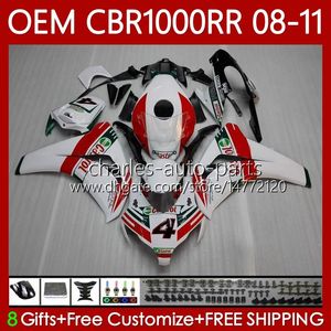 Forma wtryskowa dla Honda Body CBR1000 CBR 1000 RR CC 08-11 60NO.14 CBR 1000RR 1000CC CBR1000RR 08 09 10 11 CBR-1000 2008 2000 2011 2011 OEM Fairing Castrol Red