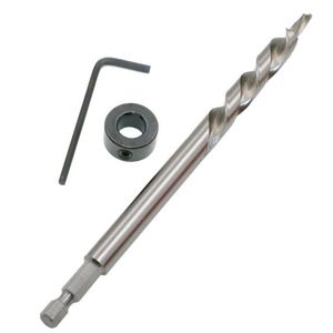 Wholesale drill bit stop collars resale online - Professional Drill Bits Hex Twist Step Drills With Stop Collar Wrench Set For Hole Jig Guide Hand Tools