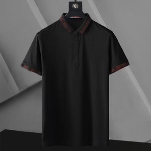 Polo da uomo di design classico T estivo di lusso Camicie 6018 Moda bandiera nazionale a maniche corte T-shirt con risvolto lettera TopsG # G