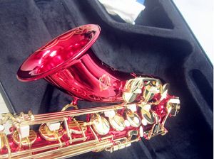 Japonês Suzuk Tenor Saxofone B Flat Music Woodwide Instrument Super Rose Red Brass Gold Sax Professional com Caso