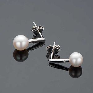Wholesale 7mm pearl stud earrings for sale - Group buy 925 Sterling Silver Simple Stud Earrings mm Natural Freshwater Pearl Jewelry for Women Wedding Gifts