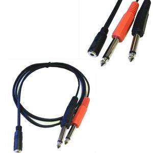 Wholesale trs audio jack for sale - Group buy 1pc cm mm Female Plug To mm TRS Mono Male Jack Audio Socket Adapter Cable Computer Cables Connectors