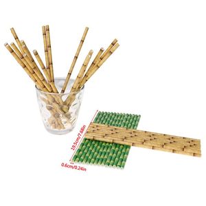 Içme Payet adet Bambu Saman Desen Kağıt Dekorasyon Düğün Parti Malzemeleri Yaratıcı Benzersiz Şeker Renk