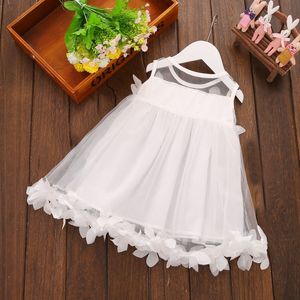 0-7T Summer Toddler Kids Baby Girl Flower Dress Elegante Boho Beach Party Pageant Petal Princess Dress Playa Abiti Abiti 1767 B3