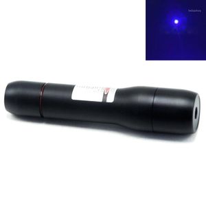 Latarki Pochodnie Focus 450nm Blue Dot Waterproof Laser Pointer 450T-100-18650 Przenośna latarka