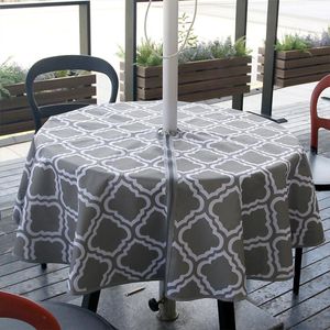 Wholesale umbrella tablecloth with zipper for sale - Group buy Table Cloth Outdoor Waterproof Oxford With Zipper Garden Restaurant Tablecloth Umbrella Hole Barbecue Types