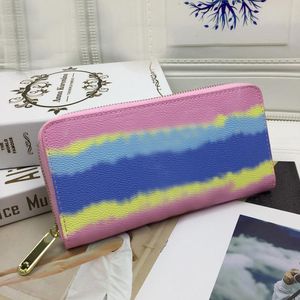 2021 wallets Wholesale leather wallet bags for lady multicolor designer bag Card holder ladies purse classic zipper pocket Coin