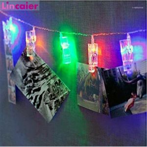 Wholesale 1.5 meter resale online - Christmas Decorations Meters Lamp Po Clip LED Battery Box Strip Light For Home Tree Ornaments Year Decoration1