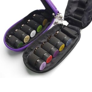 Storage Boxes & Bins 5ml 10ml 15ml Roller Essential Oil Pack 10 Bottles Protection Travel Carry