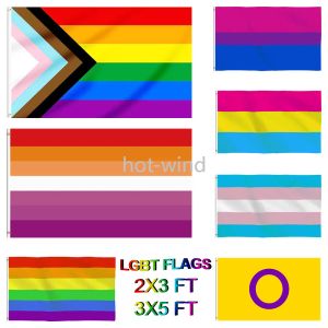 DHL Gay Flag 90x150cm Rainbow Things Pride Bisexuell Lesbisk Pansexuell HBT Accessoarer Flaggor