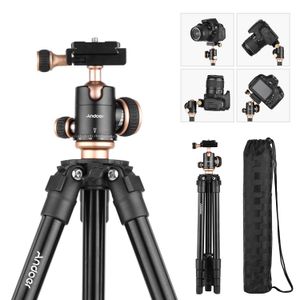 Adjustable Camera Tripod Panoramic Ballhead Travel Photography Tripods Stand for DSLR Digital Cameras Camcorder Projector Canon Nikon Sony