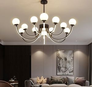 Postmodern Branch Glass Bubble Light LED Pendant Lampor Nordic Luxury Interior Living Room Bedroom Gold / Black Hanging Fixture