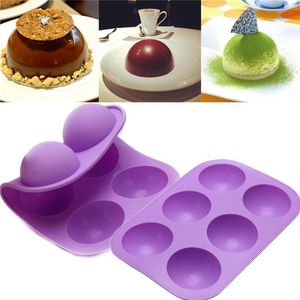 Round Silicone Chocolate Baking Moulds for Cake Candy Cylinder Mold Sandwich Muffin Cupcake Brownie Pudding Jell